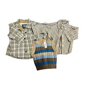 Baby Boy Fall/Winter Dress Set – 3 Pieces
